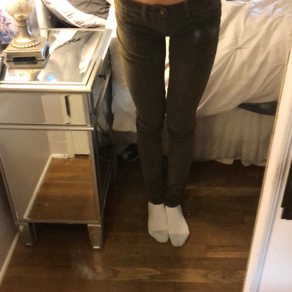 Fragile innocence skinny olive green cords
